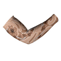 Hawaii Brown Hibiscus Pikake Lei Arm Sleeves - Polynesian Pride