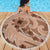 Hawaii Brown Hibiscus Pikake Lei Beach Blanket - Polynesian Pride