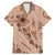 Hawaii Brown Hibiscus Pikake Lei Family Matching Mermaid Dress and Hawaiian Shirt - Polynesian Pride