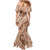 Hawaii Brown Hibiscus Pikake Lei Family Matching Mermaid Dress and Hawaiian Shirt - Polynesian Pride