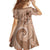 Hawaii Brown Hibiscus Pikake Lei Family Matching Tank Maxi Dress and Hawaiian Shirt - Polynesian Pride