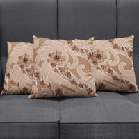 Hawaii Brown Hibiscus Pikake Lei Pillow Cover - Polynesian Pride