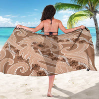 Hawaii Brown Hibiscus Pikake Lei Sarong - Polynesian Pride