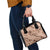 Hawaii Brown Hibiscus Pikake Lei Shoulder Handbag - Polynesian Pride