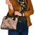 Hawaii Brown Hibiscus Pikake Lei Shoulder Handbag - Polynesian Pride
