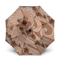 Hawaii Brown Hibiscus Pikake Lei Umbrella - Polynesian Pride