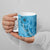 Hawaii Blue Hibiscus Pikake Lei Ceramic Mug - Polynesian Pride