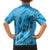 Hawaii Blue Hibiscus Pikake Lei Family Matching Tank Maxi Dress and Hawaiian Shirt - Polynesian Pride
