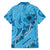Hawaii Blue Hibiscus Pikake Lei Family Matching Tank Maxi Dress and Hawaiian Shirt - Polynesian Pride