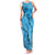 Hawaii Blue Hibiscus Pikake Lei Family Matching Tank Maxi Dress and Hawaiian Shirt - Polynesian Pride