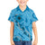 Hawaii Blue Hibiscus Pikake Lei Family Matching Tank Maxi Dress and Hawaiian Shirt - Polynesian Pride