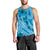 Hawaii Blue Hibiscus Pikake Lei Men Tank Top - Polynesian Pride