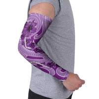 Hawaii Violet Hibiscus Pikake Lei Arm Sleeves - Polynesian Pride