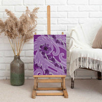 Hawaii Violet Hibiscus Pikake Lei Canvas Wall Art - Polynesian Pride