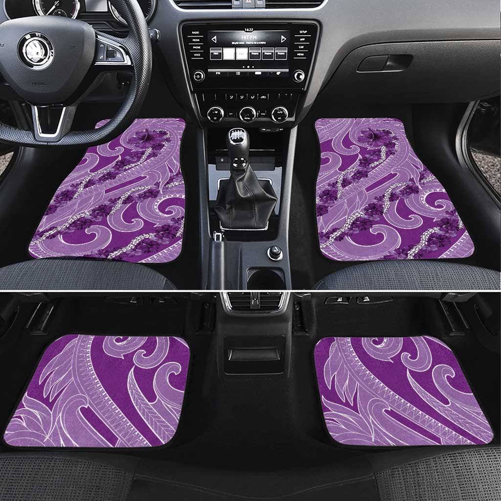 Hawaii Violet Hibiscus Pikake Lei Car Mats - Polynesian Pride