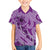 Hawaii Violet Hibiscus Pikake Lei Family Matching Long Sleeve Bodycon Dress and Hawaiian Shirt - Polynesian Pride