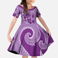Hawaii Violet Hibiscus Pikake Lei Family Matching Puletasi and Hawaiian Shirt - Polynesian Pride