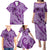 Hawaii Violet Hibiscus Pikake Lei Family Matching Puletasi and Hawaiian Shirt - Polynesian Pride