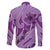 Hawaii Violet Hibiscus Pikake Lei Family Matching Short Sleeve Bodycon Dress and Hawaiian Shirt - Polynesian Pride