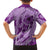 Hawaii Violet Hibiscus Pikake Lei Family Matching Tank Maxi Dress and Hawaiian Shirt - Polynesian Pride