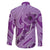 Hawaii Violet Hibiscus Pikake Lei Family Matching Tank Maxi Dress and Hawaiian Shirt - Polynesian Pride