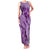 Hawaii Violet Hibiscus Pikake Lei Family Matching Tank Maxi Dress and Hawaiian Shirt - Polynesian Pride