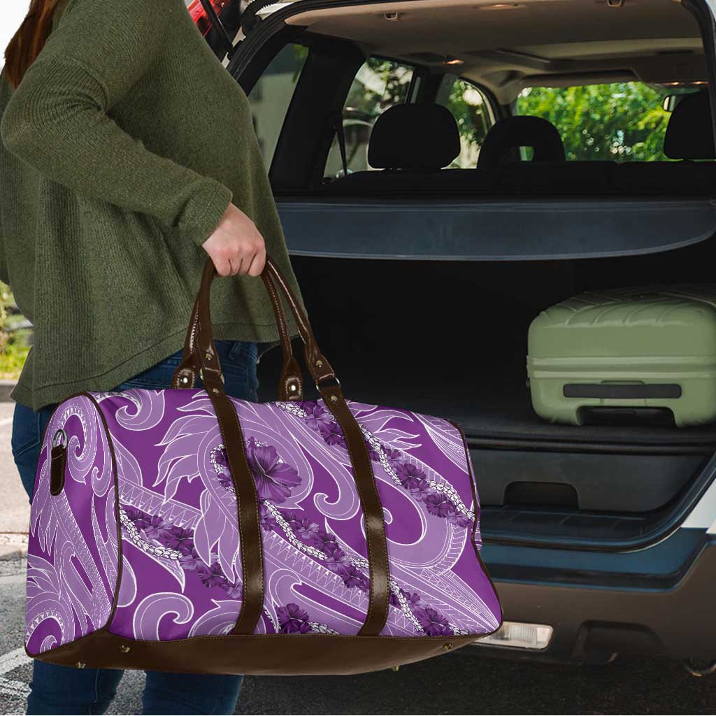 Hawaii Violet Hibiscus Pikake Lei Travel Bag - Polynesian Pride