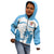 Fiji Rugby Kid Hoodie World Cup 2023 Fijian Tapa Pattern Blue Version LT05 - Polynesian Pride