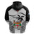 Fiji Rugby Hoodie World Cup 2023 Fijian Tapa Pattern Black Version LT05 - Polynesian Pride