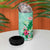 Hawaii Tropical Flowers 4 in 1 Can Cooler Tumbler Polynesian Tattoo Mint Green