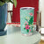 Hawaii Tropical Flowers Tumbler Cup Polynesian Tattoo Mint Green