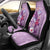 Hawaii Tropical Flowers Car Seat Cover Polynesian Tattoo Lavender