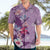 Hawaii Tropical Flowers Hawaiian Shirt Polynesian Tattoo Lavender