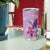 Hawaii Tropical Flowers Tumbler Cup Polynesian Tattoo Lavender