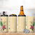 Hawaii Tropical Flowers 4 in 1 Can Cooler Tumbler Polynesian Tattoo Buttermilk