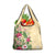 Hawaii Tropical Flowers Grocery Bag Polynesian Tattoo Buttermilk