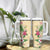 Hawaii Tropical Flowers Tumbler With Handle Polynesian Tattoo Buttermilk