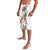 Hawaii Tropical Flowers Lavalava Polynesian Tattoo White