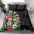 Hawaii Tropical Flowers Bedding Set Polynesian Tattoo Black