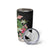 Hawaii Tropical Flowers Tumbler Cup Polynesian Tattoo Black