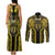 Niue The Rock Couples Matching Tank Maxi Dress and Long Sleeve Button Shirt The Island Of The Uga - Polynesian Pride