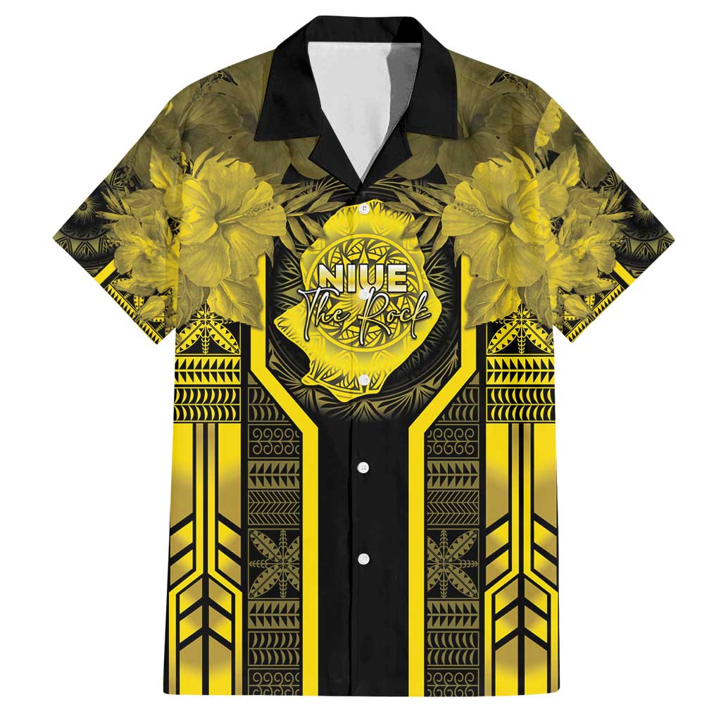 Niue The Rock Family Matching Long Sleeve Bodycon Dress and Hawaiian Shirt The Island Of The Uga - Polynesian Pride