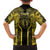 Niue The Rock Family Matching Off The Shoulder Long Sleeve Dress and Hawaiian Shirt The Island Of The Uga - Polynesian Pride