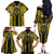 Niue The Rock Family Matching Off The Shoulder Long Sleeve Dress and Hawaiian Shirt The Island Of The Uga - Polynesian Pride