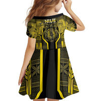Niue The Rock Family Matching Off Shoulder Maxi Dress and Hawaiian Shirt The Island Of The Uga - Polynesian Pride