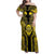 Niue The Rock Family Matching Off Shoulder Maxi Dress and Hawaiian Shirt The Island Of The Uga - Polynesian Pride
