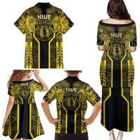 Niue The Rock Family Matching Puletasi and Hawaiian Shirt The Island Of The Uga - Polynesian Pride
