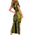 Niue The Rock Family Matching Short Sleeve Bodycon Dress and Hawaiian Shirt The Island Of The Uga - Polynesian Pride