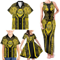 Niue The Rock Family Matching Tank Maxi Dress and Hawaiian Shirt The Island Of The Uga - Polynesian Pride