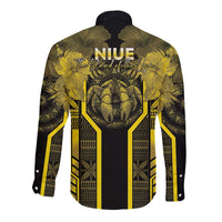 Niue The Rock Long Sleeve Button Shirt The Island Of The Uga - Polynesian Pride